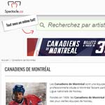 Aper�u du site Spectacle.ca